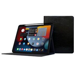 iPad Air 13" (M2) Leather Case - 2024 - With Pencil Holder - Bla Genuine Leather